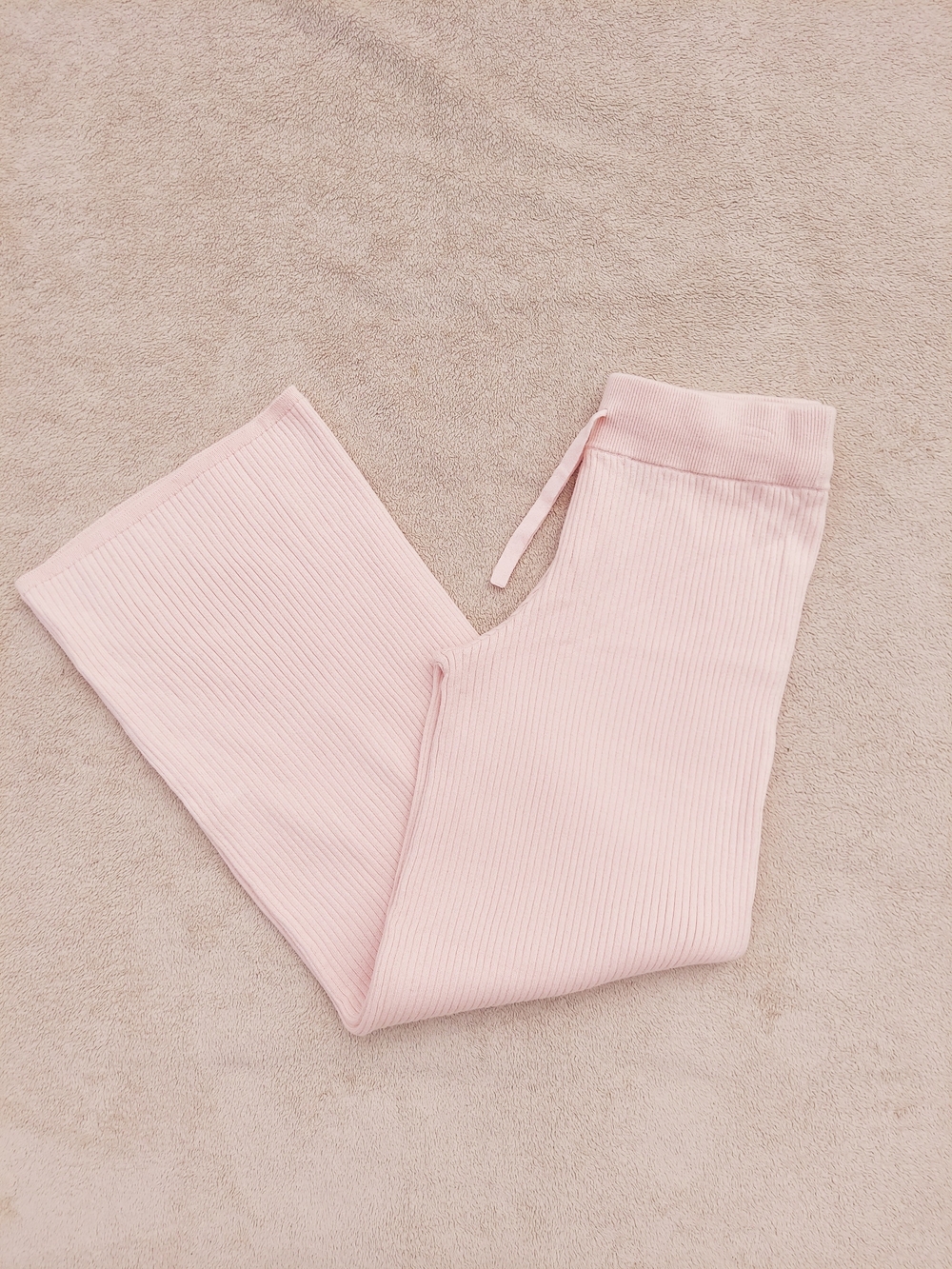 Lauren By Ralph Lauren Black Label Pastel Pink Wide Leg Pants Women Small Travel